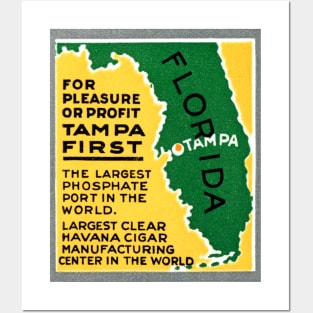 1925 Tampa First Posters and Art